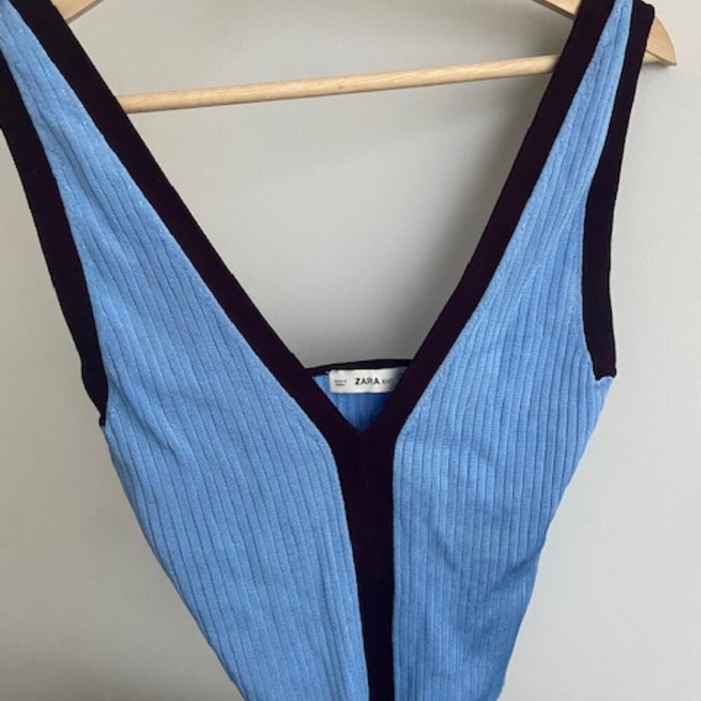 Zara blue tank top